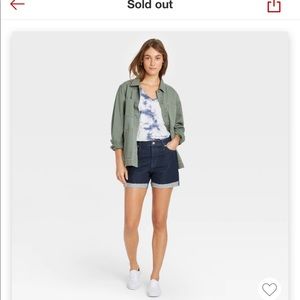 NWT Universal Thread Dark Wash Jean Short